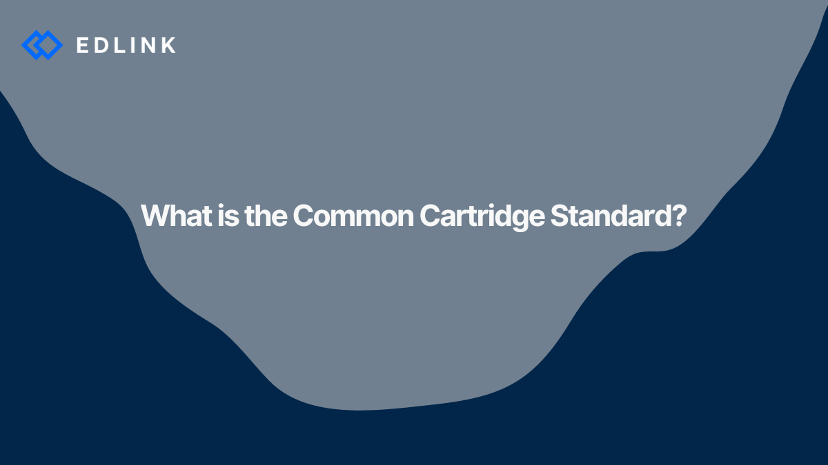 What is the Common Cartridge Standard - Edlink