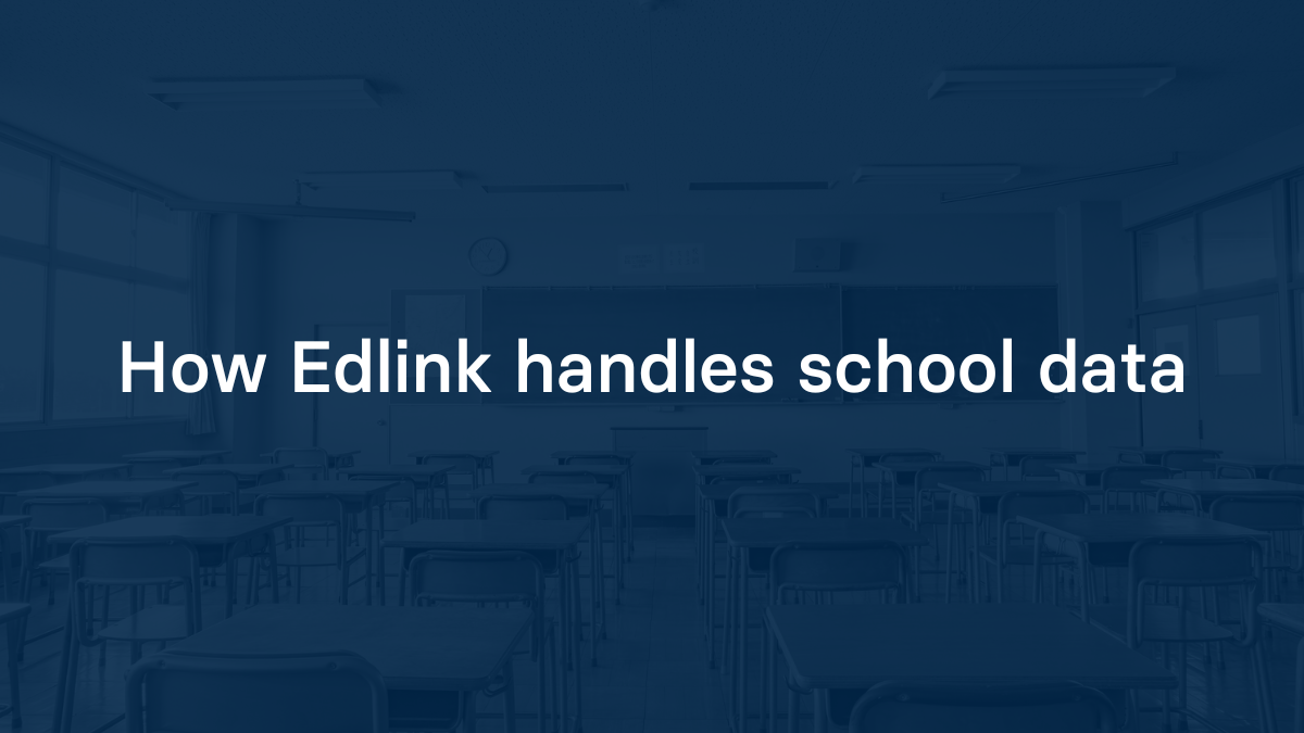 How Edlink handles school data