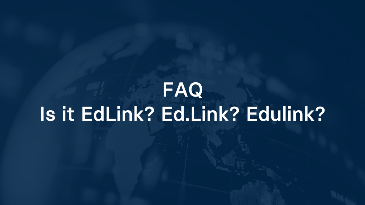 Is it EdLink? Ed.Link? Edulink?