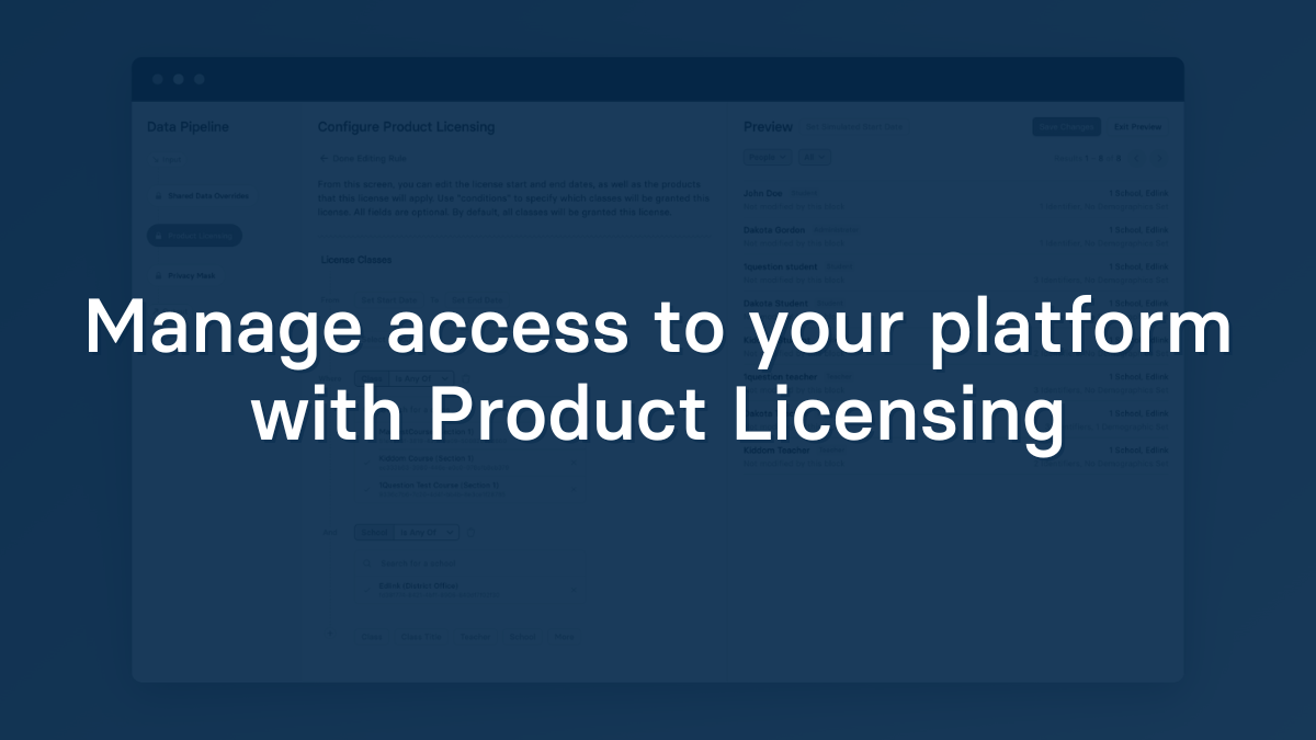 Manage access to your platform with Product Licensing