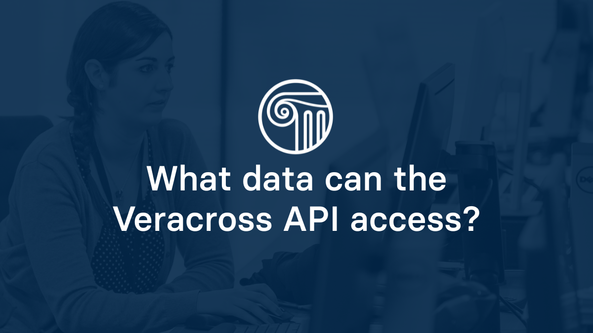 What data can the Veracross API access?