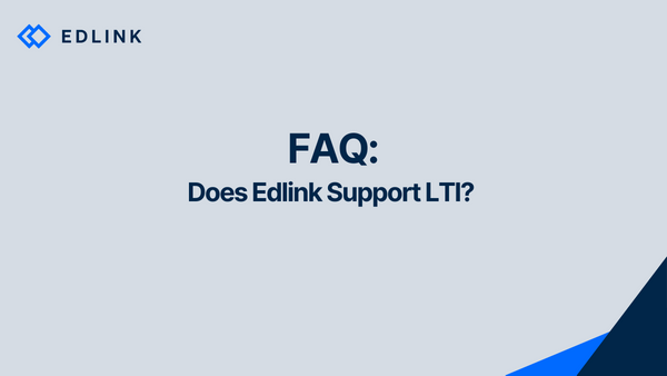 Does Edlink Support LTI?