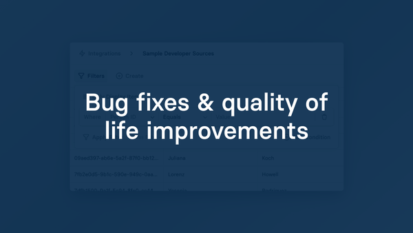 Bug fixes & quality of life improvements