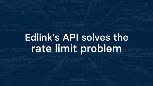 Edlink's API solves the rate limit problem