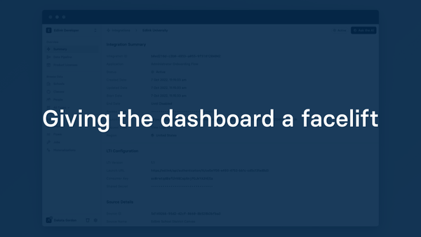 Giving the Dashboard a Facelift