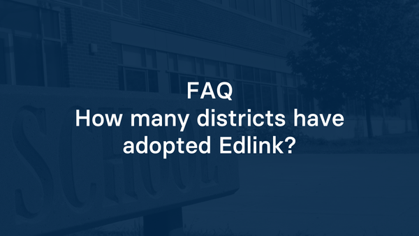 How many districts have adopted Edlink?