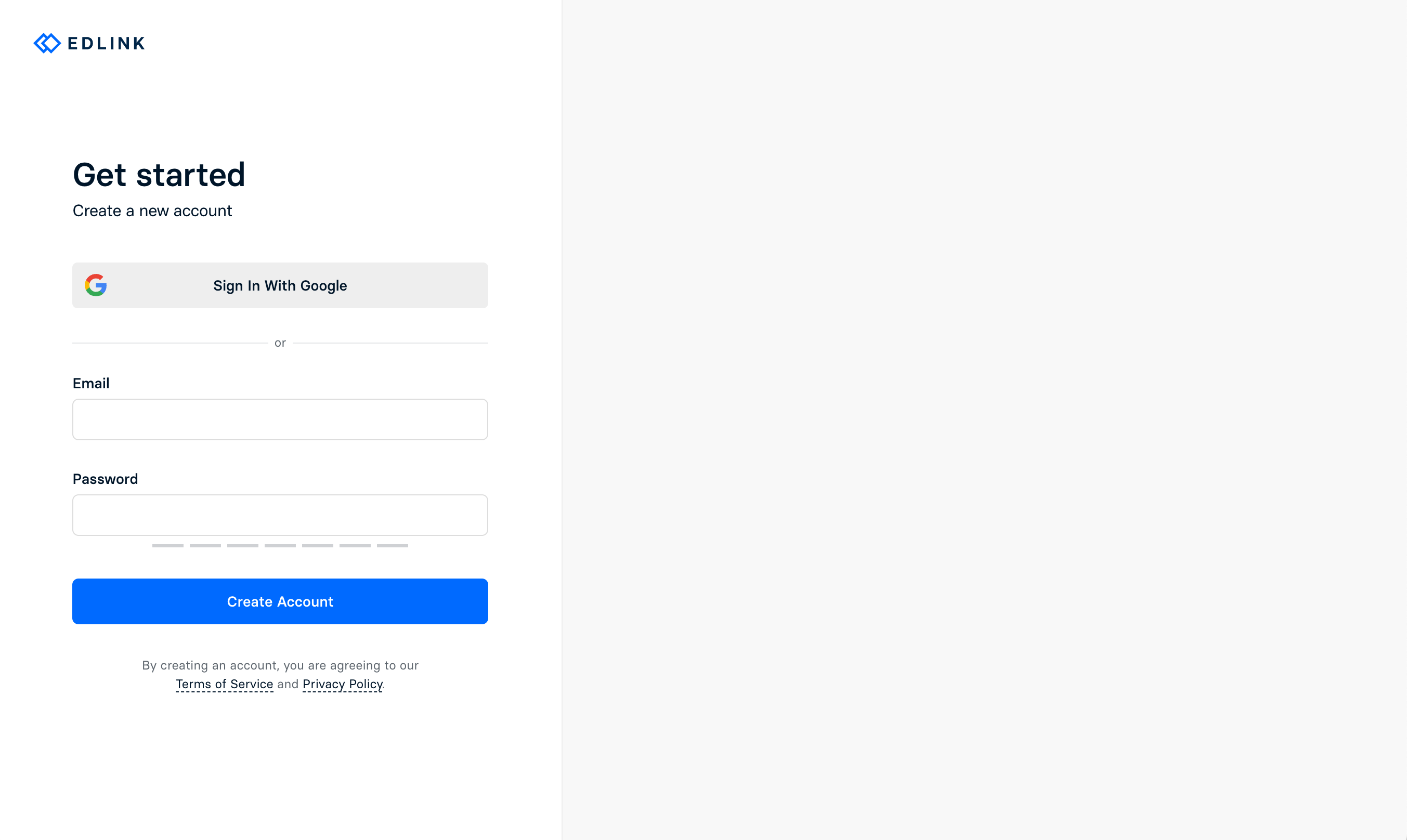 Create an Account