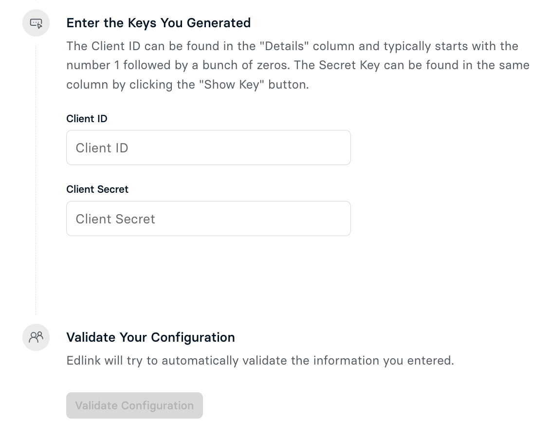 Aspen OneRoster Keys