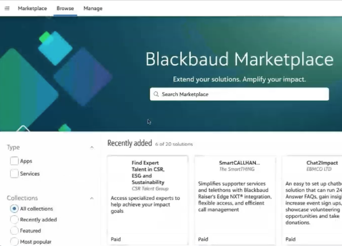 Blackbaud Marketplace