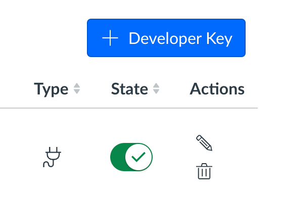 Developer Key State Toggle