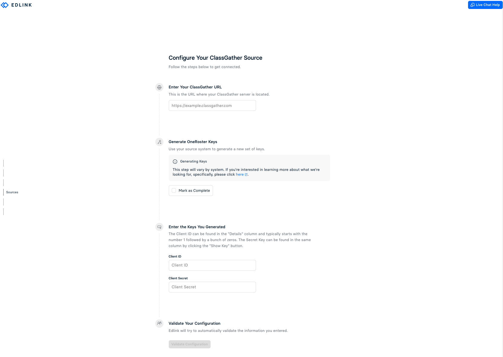 ClassGather Integration Page