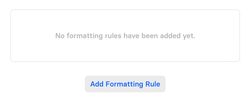 Add Formatting Rule for CSV