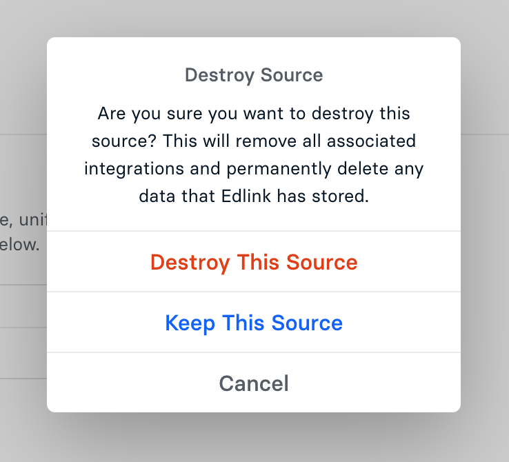 Destroy Source Page
