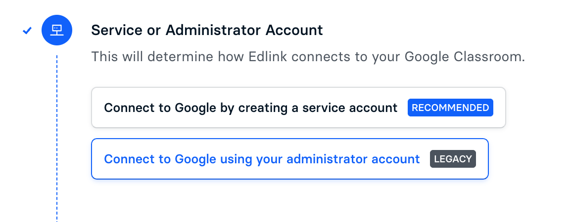 Google Admin Account Connection