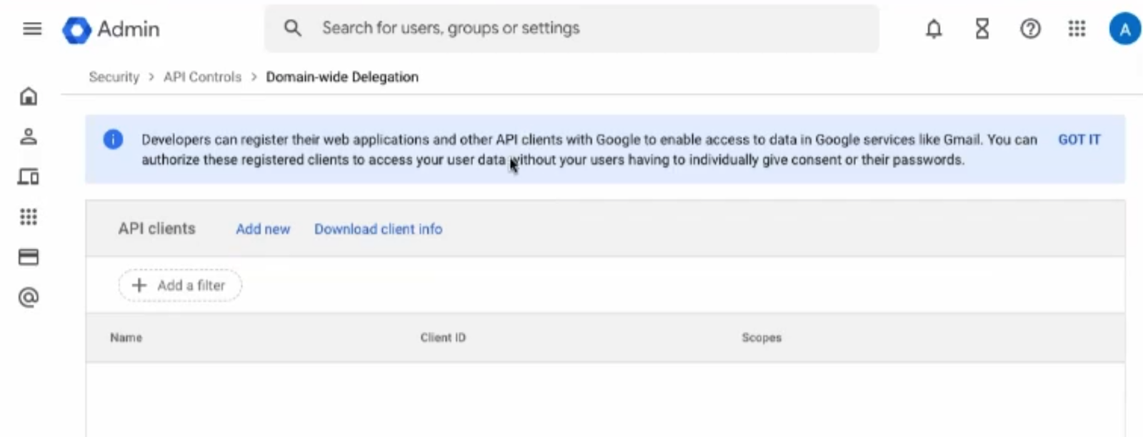 Domain-Wide Delegation