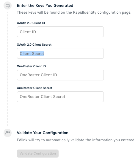 RapidIdentity Key Fields