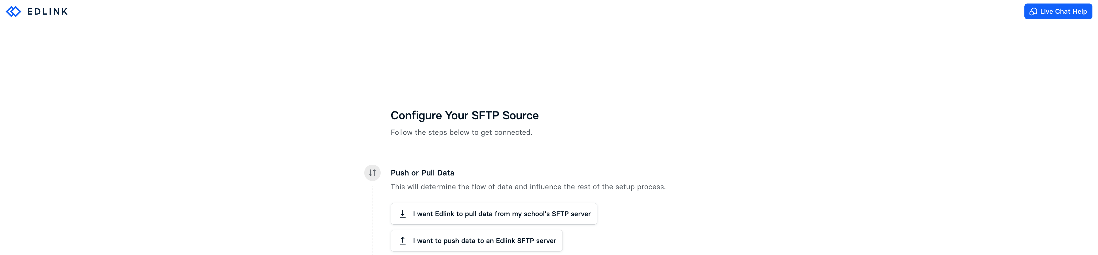 SFTP Integration Page