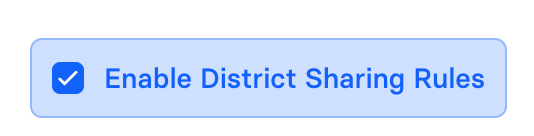 Enable Sharing Rules button