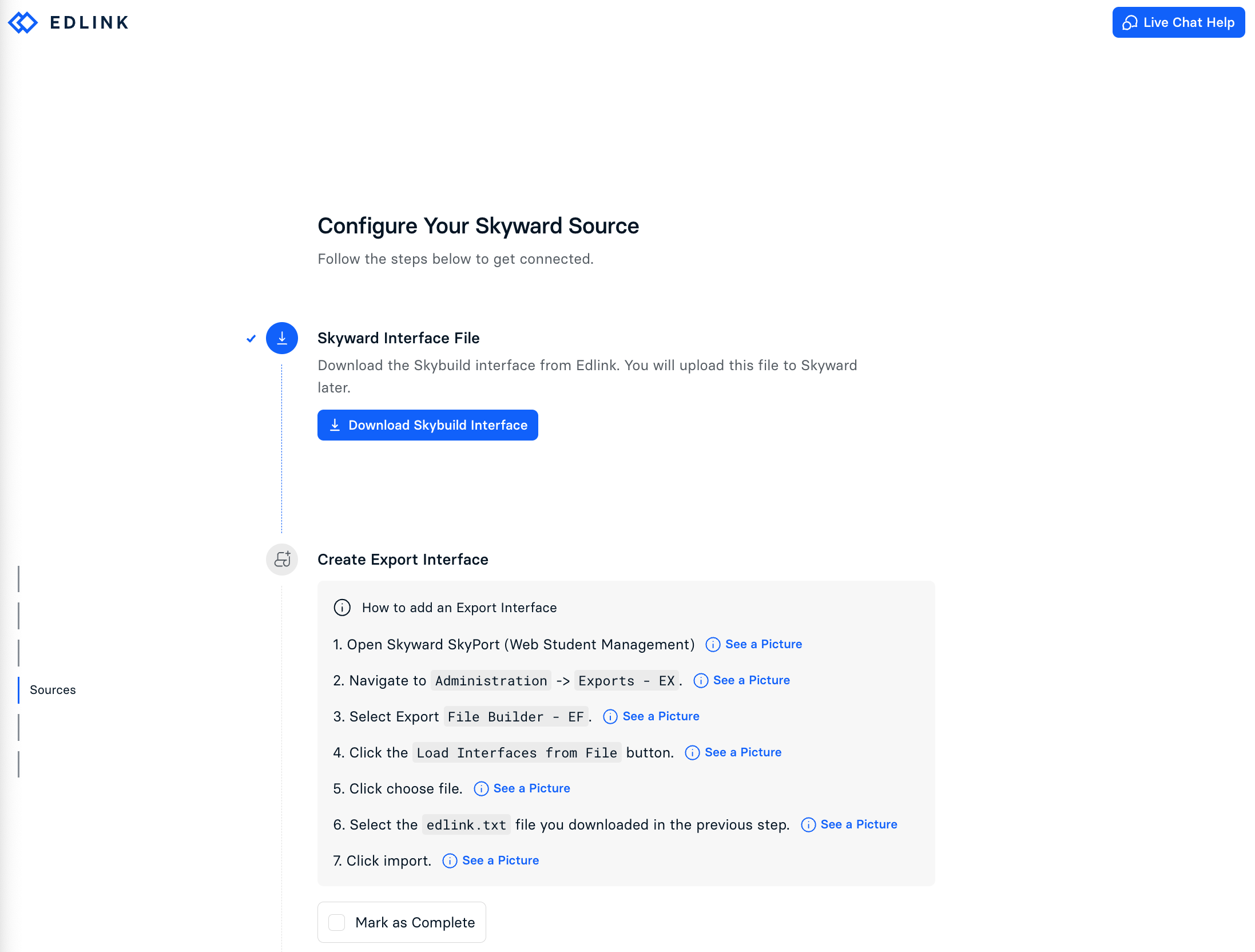 Skyward SMS Integration Page