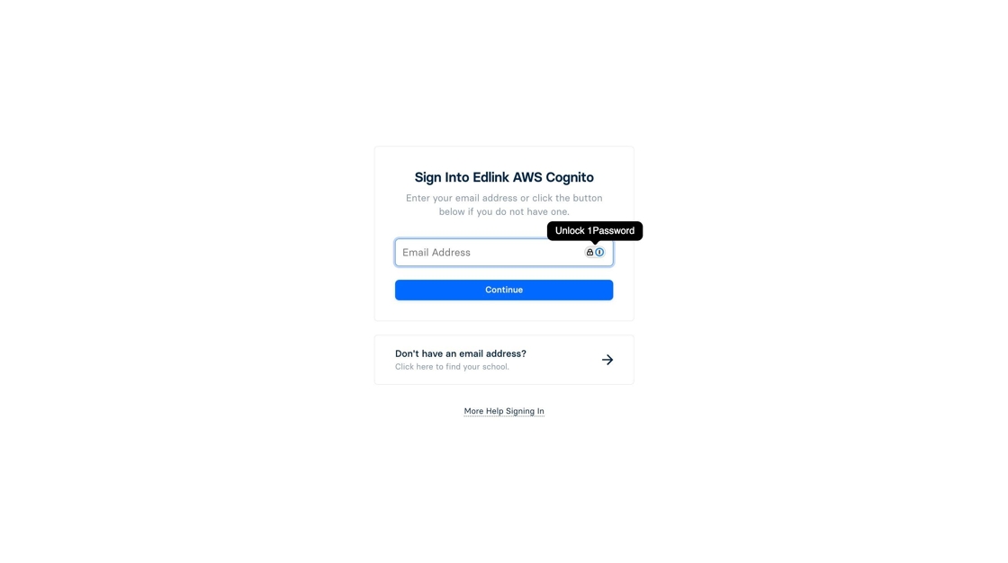 Single sign on settings