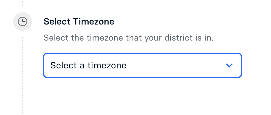 Select Timezone