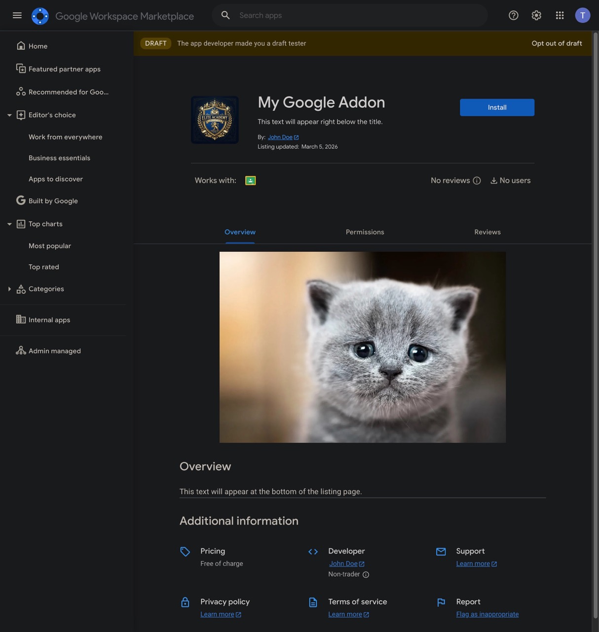 Teacher Installs Add-on