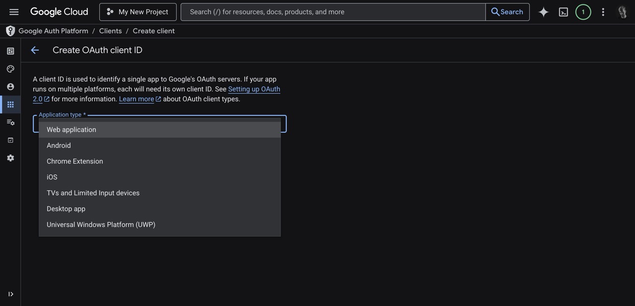 Google Cloud Select Web App