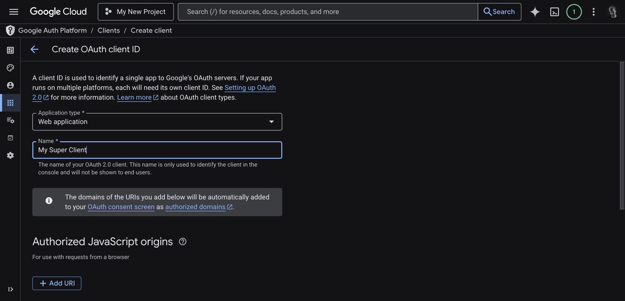 Google Cloud App Name