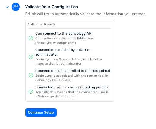 Validation Screen