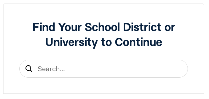 Find your school