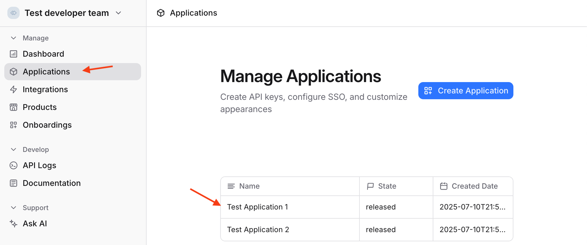 Edlink App Dashboard