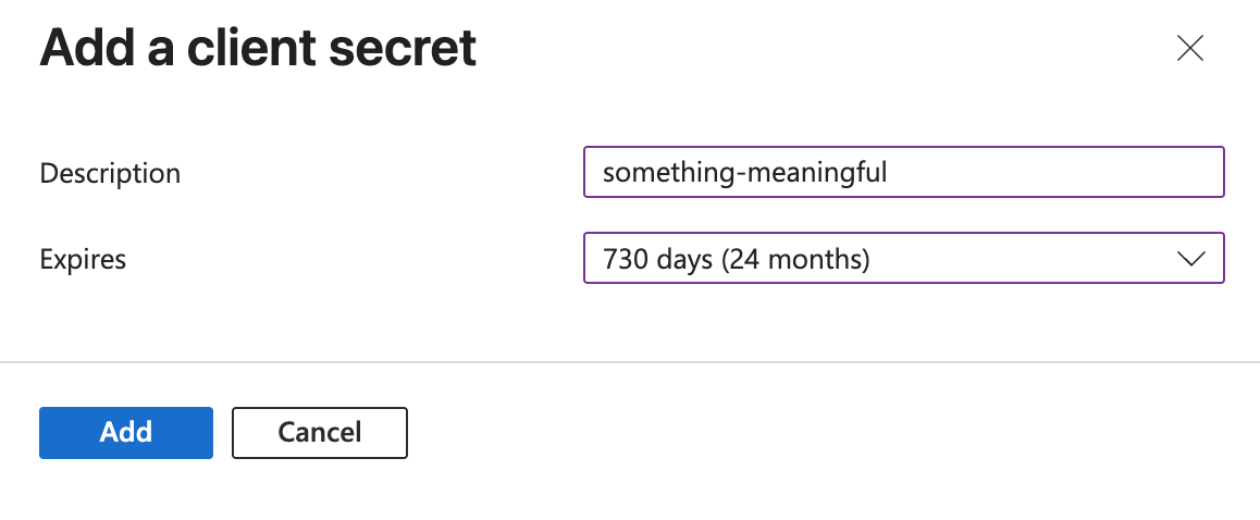 Creating a Client Secret for a Microsoft App Registration