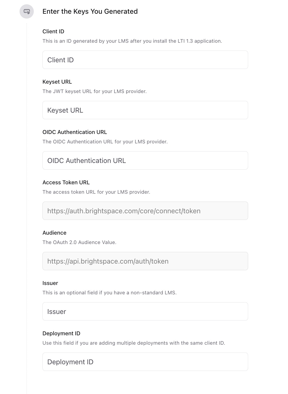 Paste the Client ID into Edlink