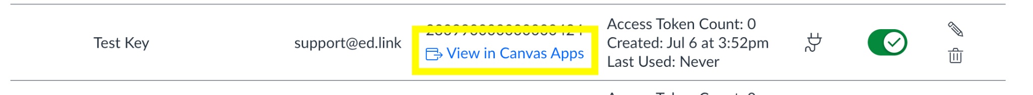 View the LTI tool in Canvas Apps