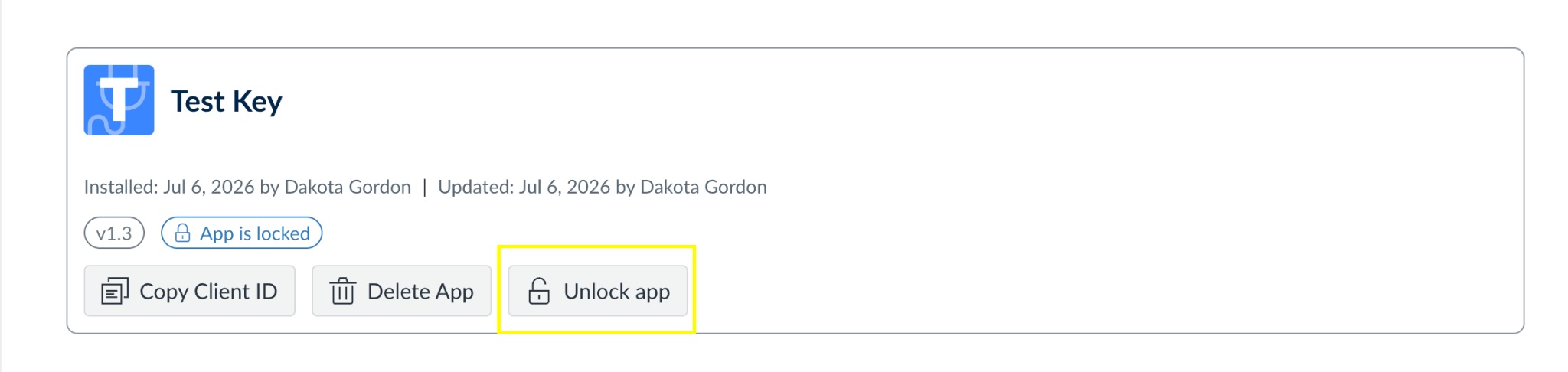 Unlock the app in Canvas Apps