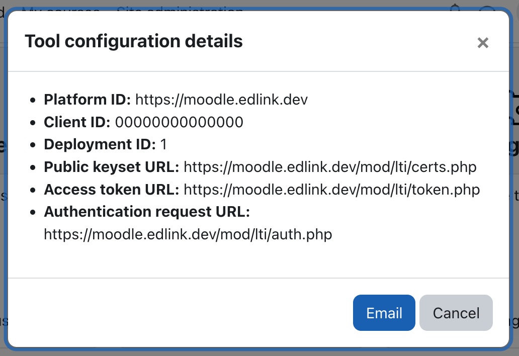 Copy the Client ID from Tool Configuration Details