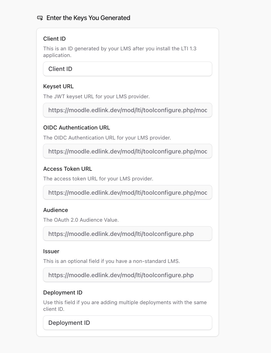 Paste the Client ID into Edlink