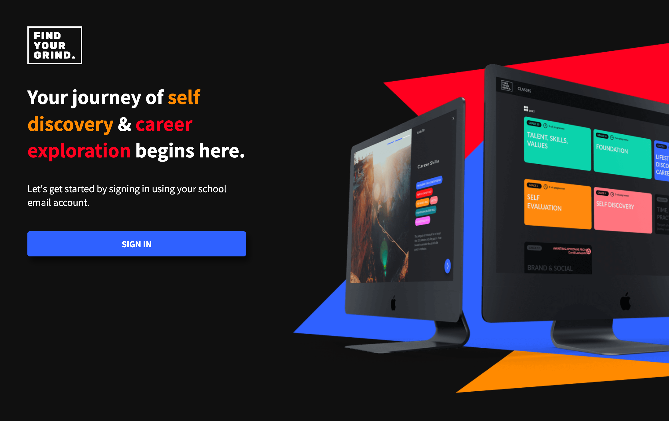 Find Your Grind Login Page